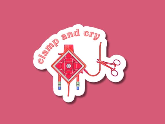perfusionist sticker, perfusion clamps, ecmo stickers, ecmo nurse, ecmo specialist, perfusionist, cardiopulmonary gift, ecmo rt sticker