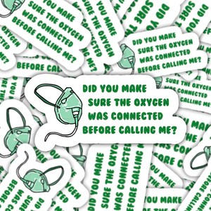 Respiratory Stickers, Respiratory Therapist Gifts, Sticker for ...