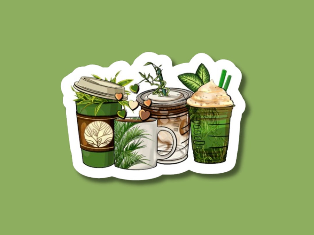 Plants and Coffee Sticker, Plant Sticker for Water Bottle, Plant Store ...