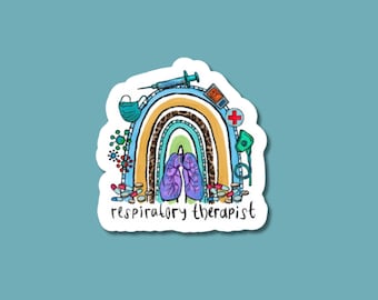 respiratory therapist sticker, rt sticker, lung sticker, respiratory gift, gifts for respiratory week, respiratory therapy, for laptop