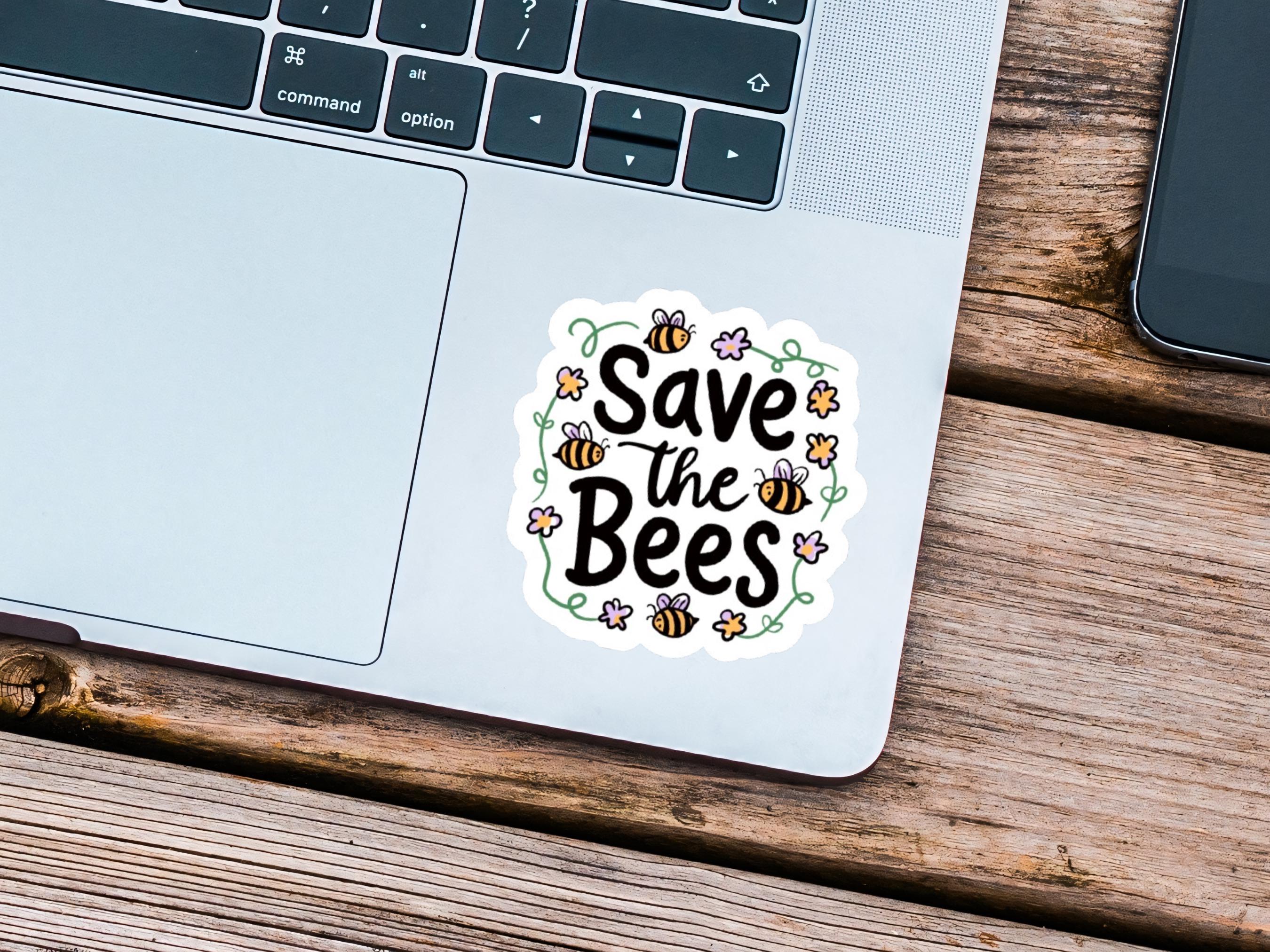 Save the Bees Sticker, Bee Stickers, Be Kind, Gardening Sticker, Bee ...