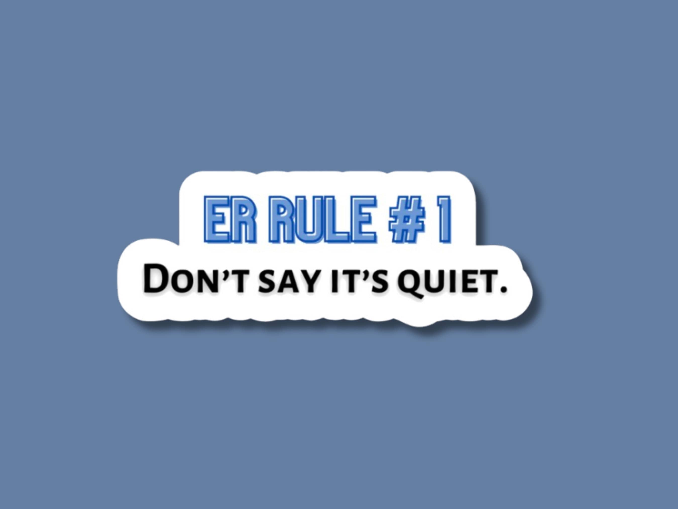 Emergency Room Sticker, Emergency Nurse, Er Tech Sticker, Respiratory ...