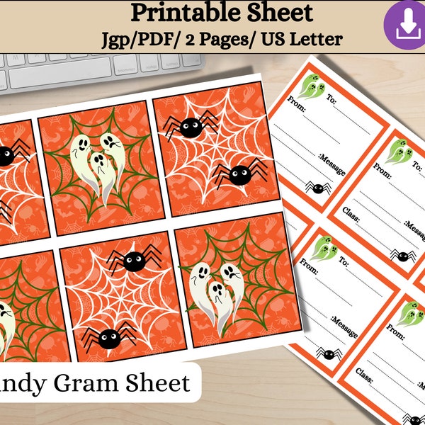 Halloween Boo Grams For School Etsy