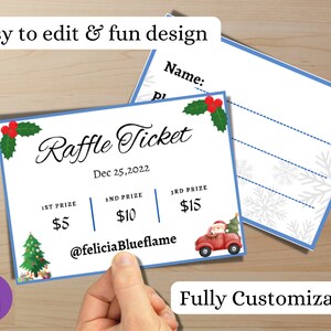 Winter Ticket, Ticket Sheet , Editable Ticket Template Ticket, Diy ...