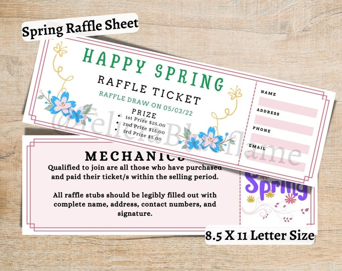 Spring Tickets Auction This item is unavailable - Etsy