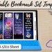 Printable Bookmarks Template, Printable Bookmarks Set, Bookmarks ...