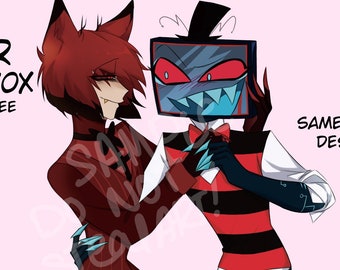 PRE ORDER Alastor and Vox Dancing Acrylic Standee