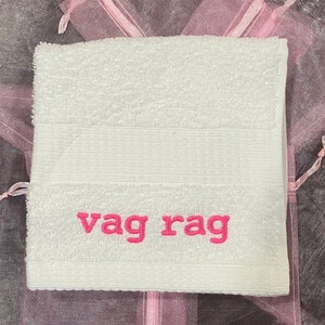 Vag Rag, gag gift for her, naughty gift, bachelorette gag gift, party favor, naughty gift, naughty stocking stuffer, naughty christmas gift.
