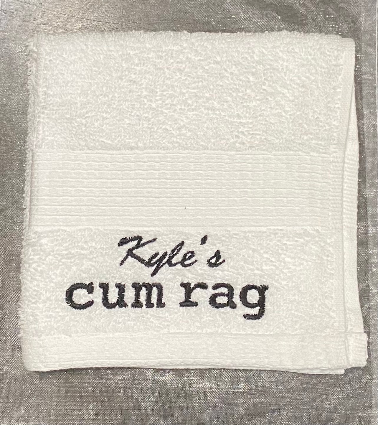 12x12 Clean up Rag Cum Rag Gag Gift Funny Gift Gifts for Him Home