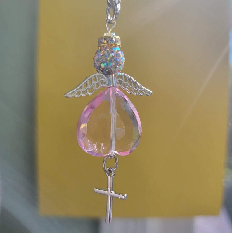 Guardian Angel Mirror Dangle - Etsy
