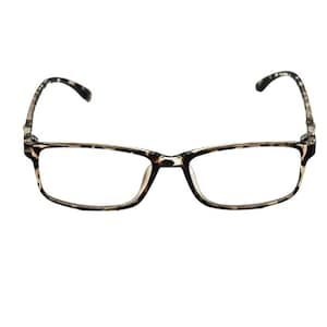 Blue Light Blocking Photochromic Glasses Rectangle Lenses - Leopard | Transitions to Sunglasses | Anti- Headache