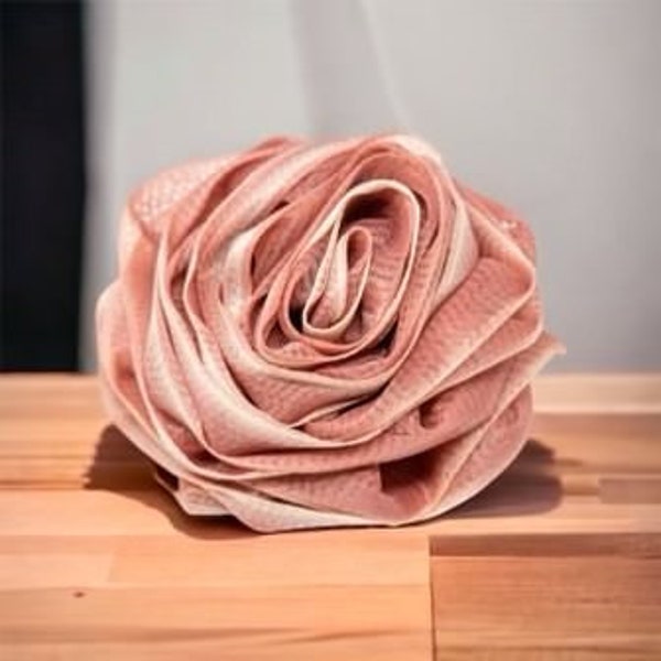 Rose Loofah- Dark Pink & White- Natural Loofah Sponge-Bath- Body- Self Care