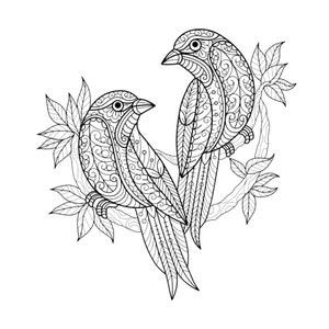 Animal Mandala Coloring