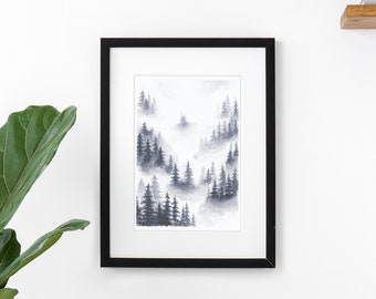 Dark Misty Forest