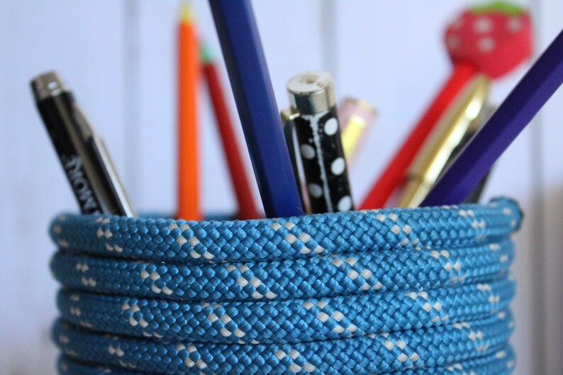 Pencil Holder / Small Vase ~ Made From Retired Climbing Rope - Etsy