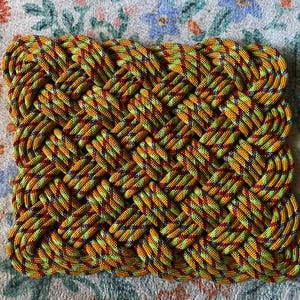 The Autumn Mat - Made From Upcycled Climbing Rope