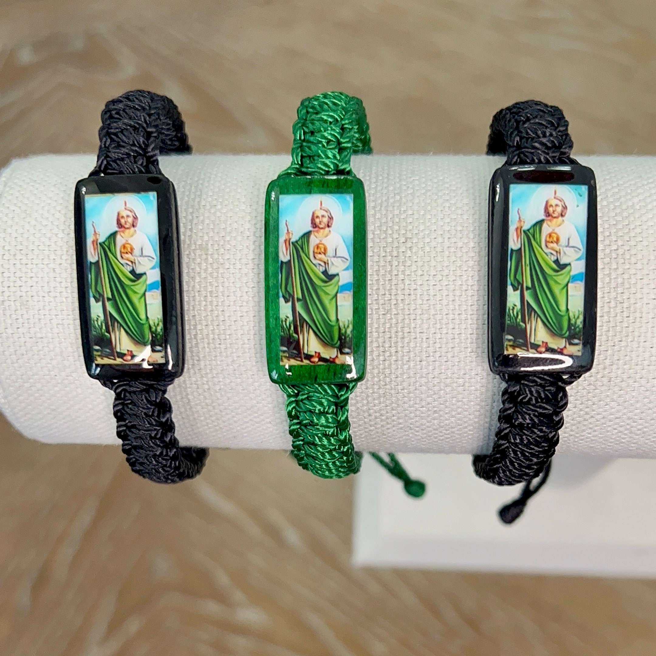 Mexican Religious San Judas Tadeo Jewelry Our Father Of Saint Jude Charm  Handmade Rope Chain String Braided Bracelet for Women - AliExpress