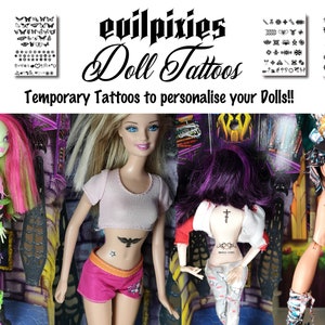 Tattooed barbie doll - Etsy 日本