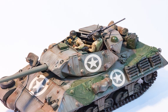 Amazon.com: Tamiya 35350 1/35 US Tank Destroyer M10 Mid Prod