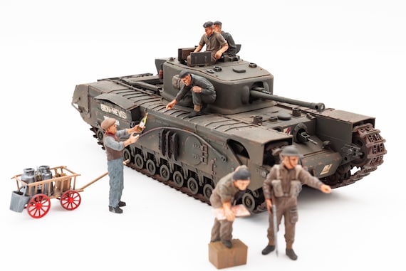 Churchill MK VII. British WWII Tank, 1/35 Pro Painted Tamiya Scale