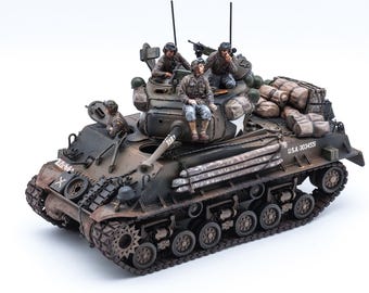 ProBuilt M4A3E8 シャーマン戦車モデル 1:35 - WW2フューリースタイル