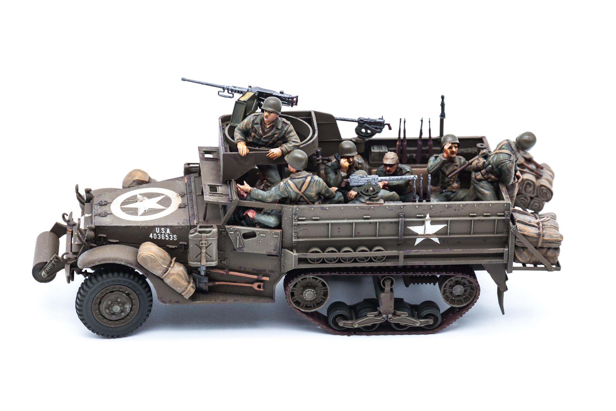 予約受付中：アメリカ軍 M3A2 装甲兵員輸送車 ハーフトラック 1/35