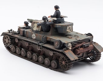 IV号戦車D型、第二次世界大戦時のドイツ戦車、1/35プロ塗装済みタミヤ