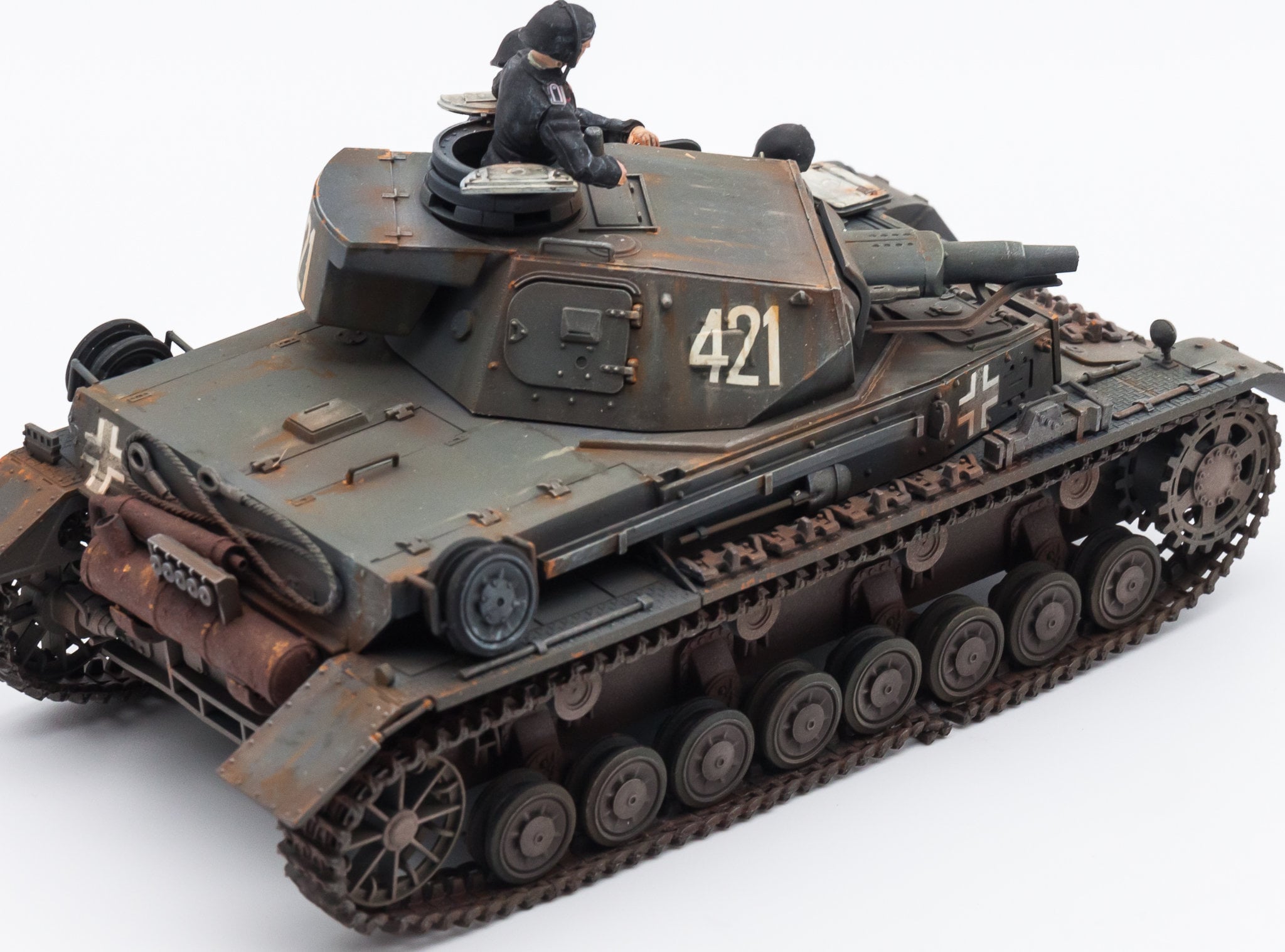 IV号戦車D型、第二次世界大戦時のドイツ戦車、1/35プロ塗装済み