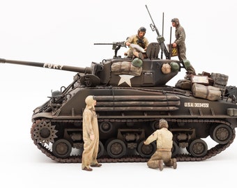 FURY タミヤ1/35 M4A3E8 シャーマン戦車(フューリ一仕様) 完成品