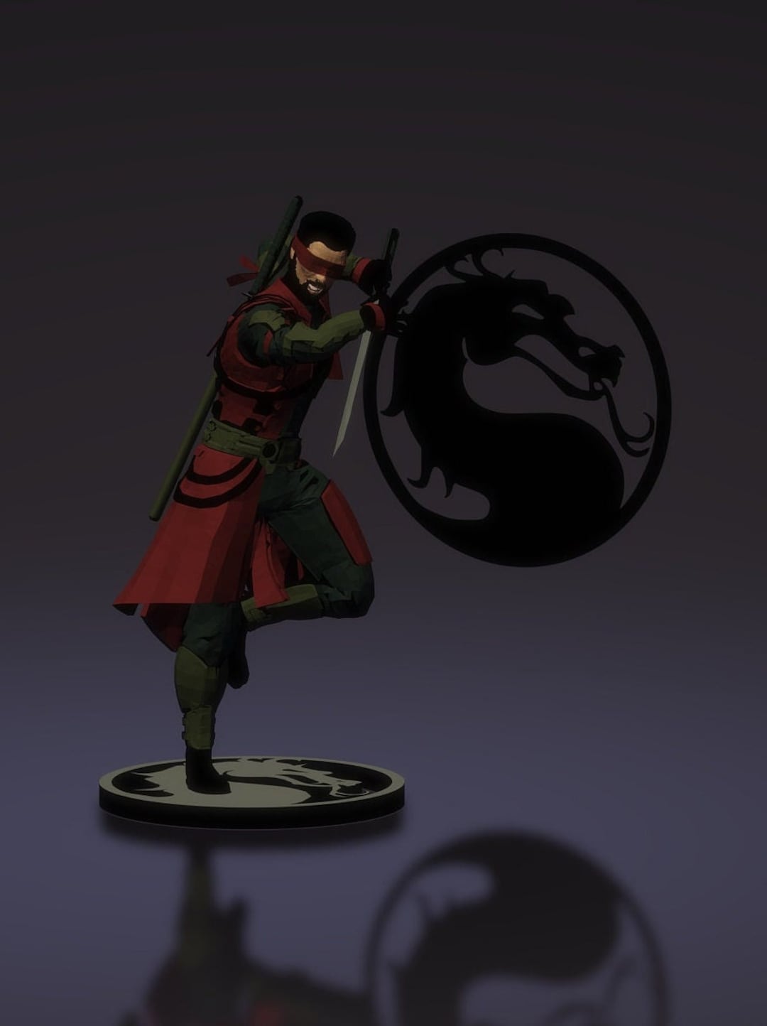 Kenshi the Blind Swordsman 3d Print Model Mortal Kombat Etsy UK