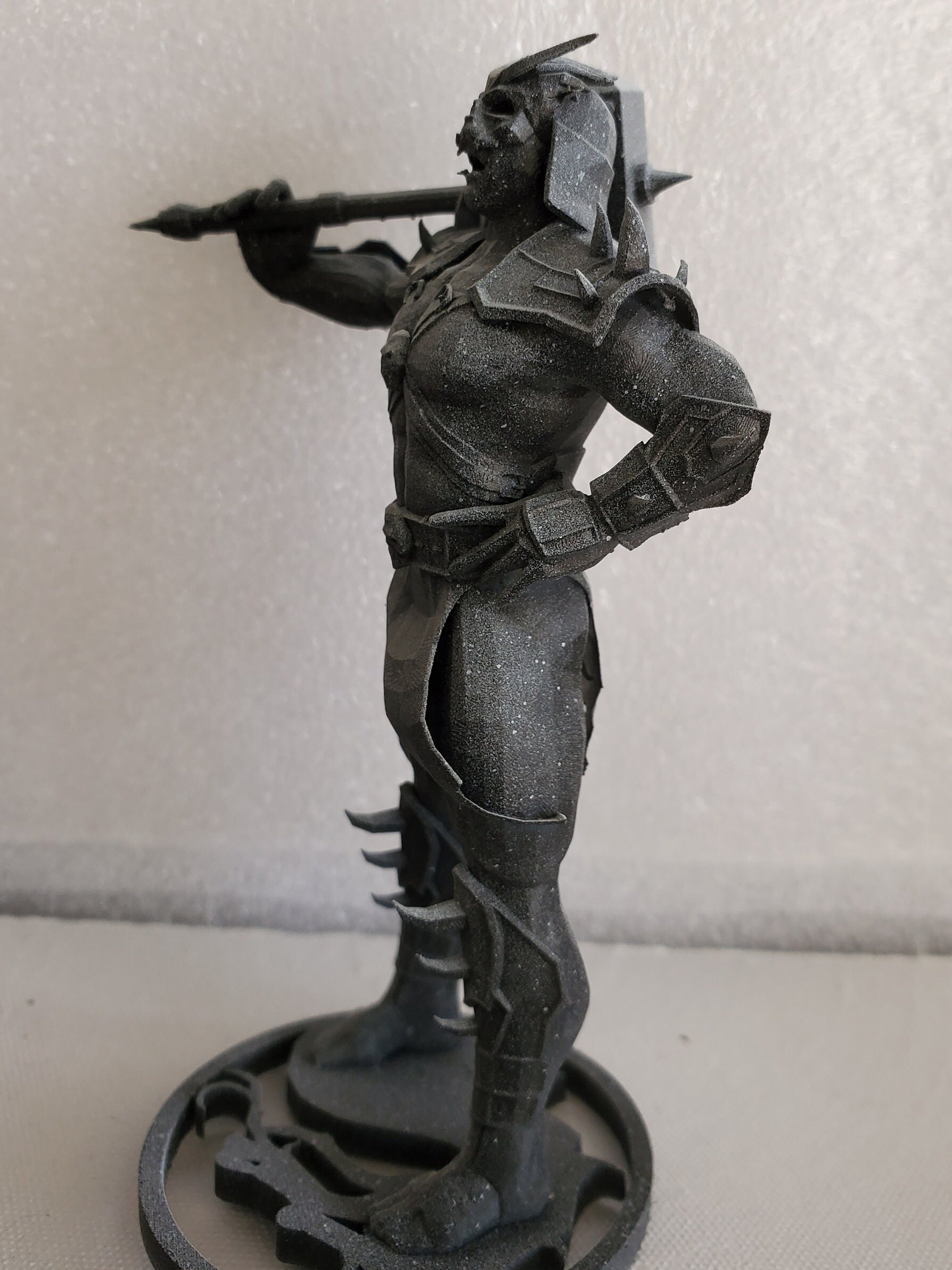 OBJ file Mortal Kombat 2 - 3 Shao Khan Statue 🥷・3D printable