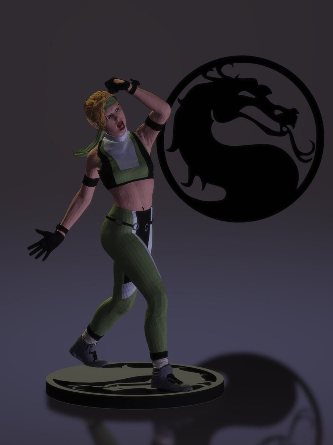 Buy Sonya Blade MK3 Uppercut 3d Print Model Mortal Kombat Online in