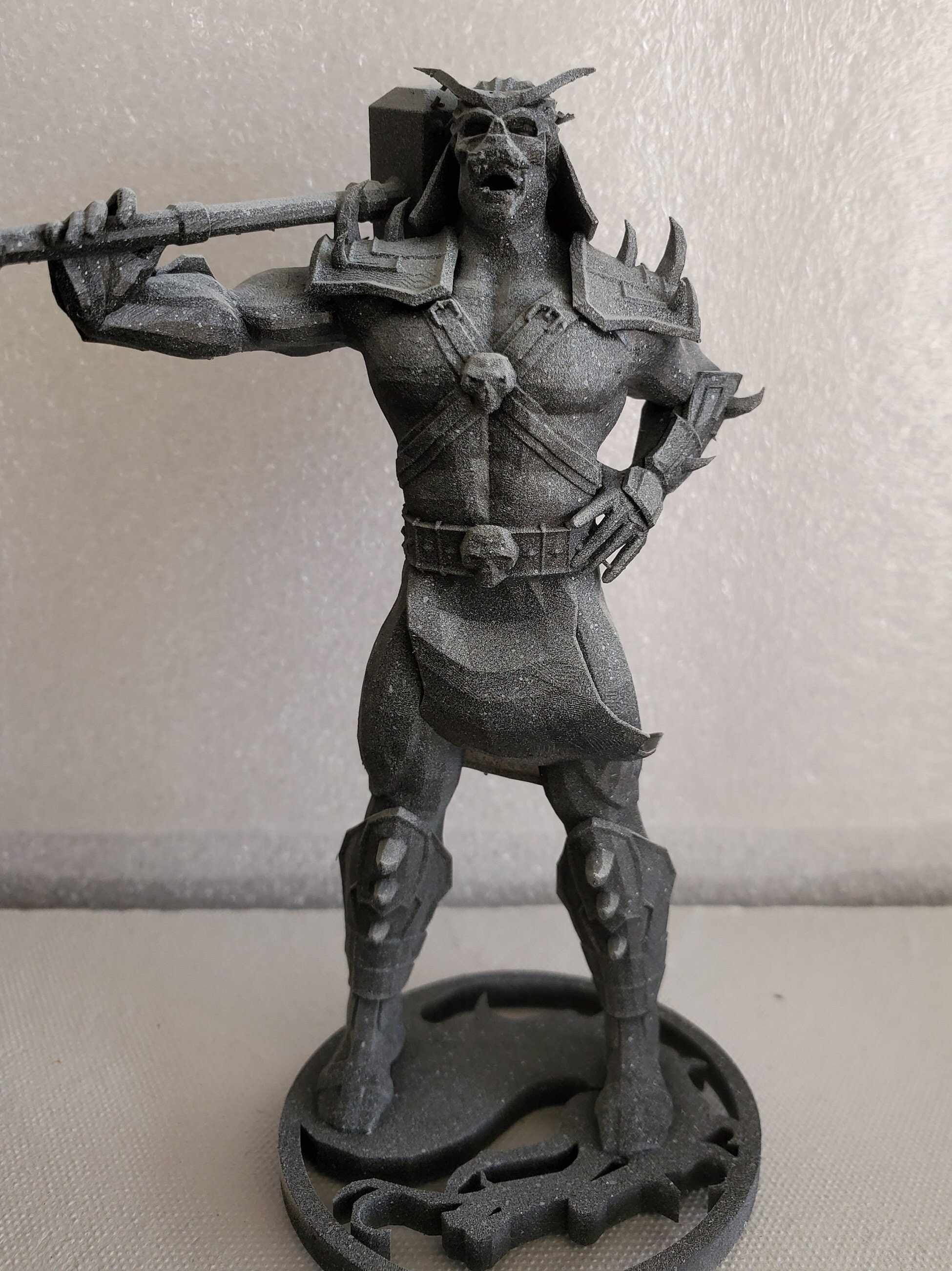 OBJ file Mortal Kombat 2 - 3 Shao Khan Statue 🥷・3D printable