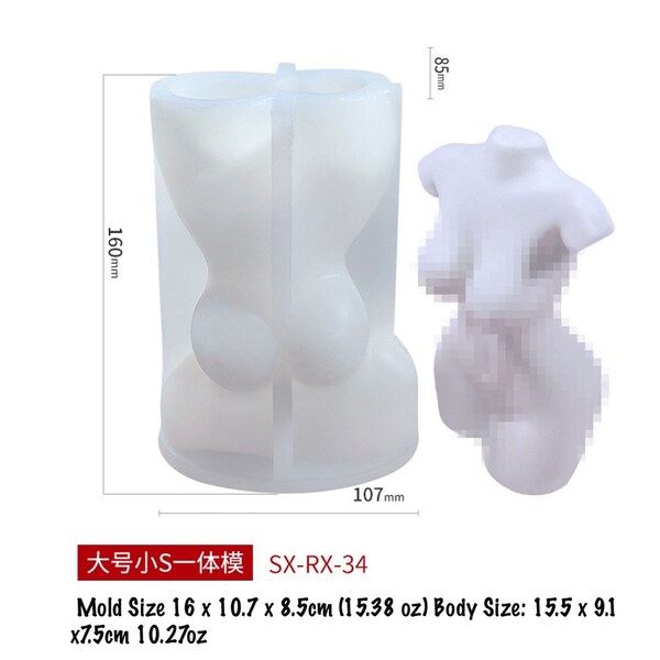 Female Body Candle Etsy