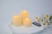 Flameless Candle 3 LED Glass Candles Flickering Battery Operated - Flameless Taper Candles - Flameless Candles with Remote, Candle Wedding 