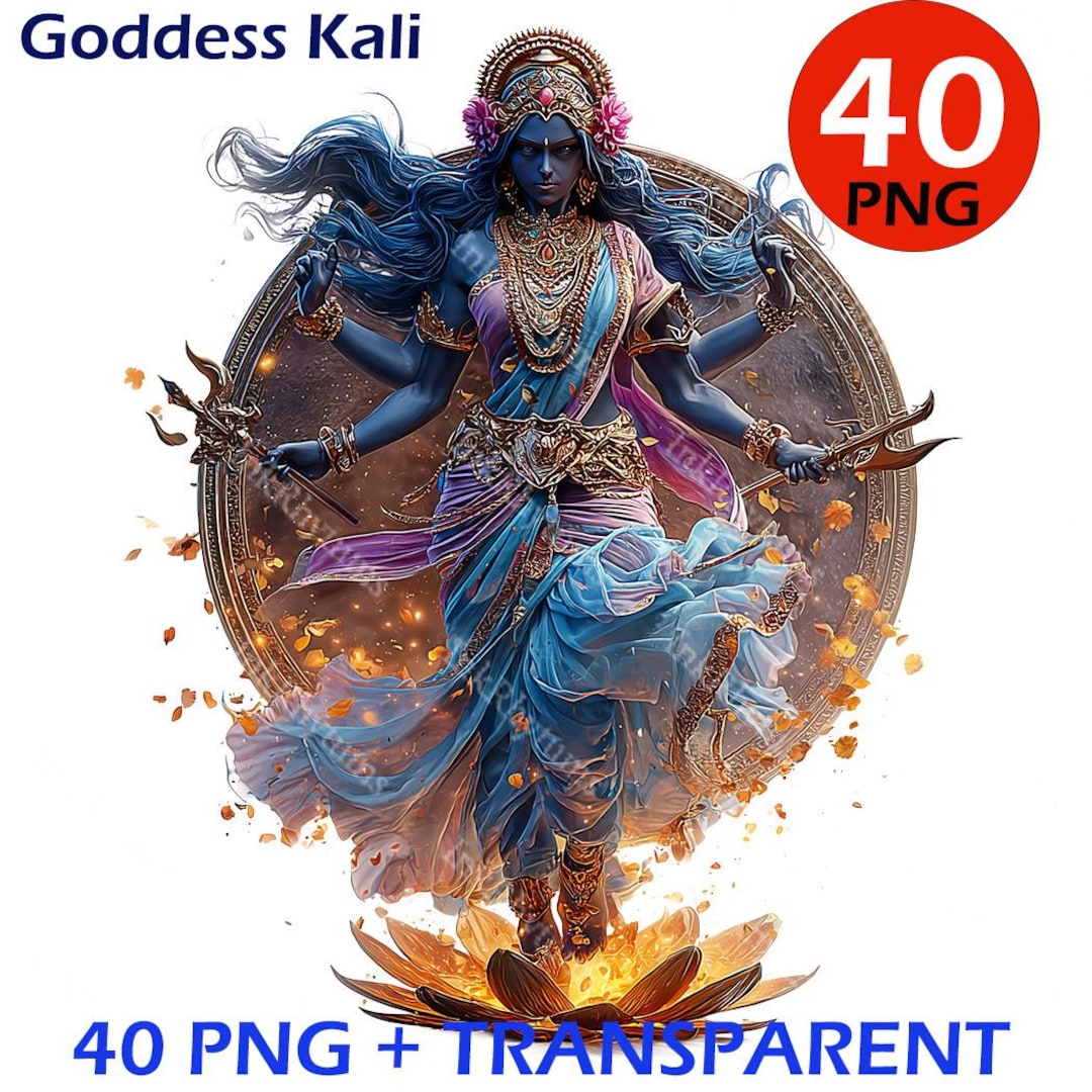 Computer Transparent Kali Goddess Kali Clipart Bundle - 40 PNG Images | Transparent Background - Etsy