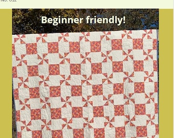 Pinwheels and Blocks Quilt Pattern PDF download