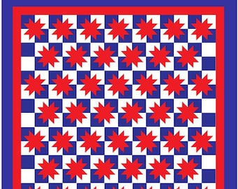 Sawtooth Star Quilt Pattern PDF download