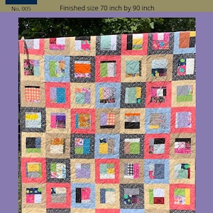 Vierkantjes in vierkantjes pdf-download quiltpatroon