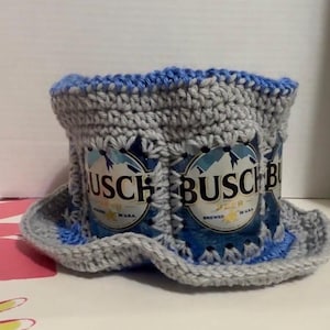Beer Can Crochet Hat Busch
