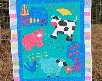 Handmade quilted baby blanket 4 different styles!
