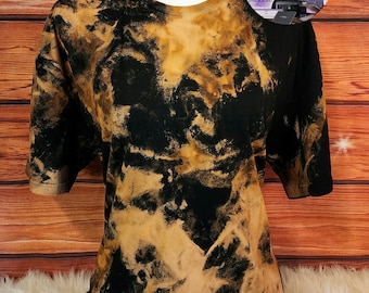 Acid Wash Tee, Distressed Shirt, Tie Dye Shirt, Distressed Shirt, Distressed Acid Wash Shirt, Distressed Vintage Tee, Bleached Tee, Unisex