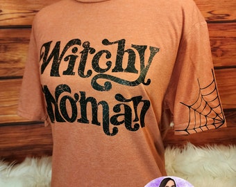 Witchy Woman Shirt, Witch Shirt, Funny Halloween Shirt, Halloween tee, Halloween Party Tee, Witchcraft Shirt, Halloween Witch Shirt, Custom