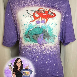 I wanna be where the people aren&#39;t bleached Mermaid tee, t-shirt.