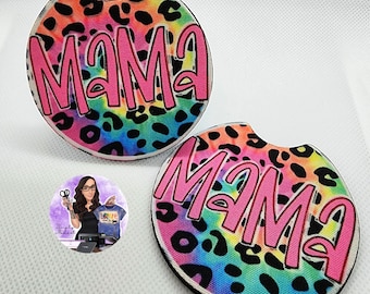 Mothers Day Gift, Gift For Mom, Car Coaster, Car Coaster For Mom, Mama Gift, Mom Gift From Son, Mom Gift From Daughter, Custom, Handmade