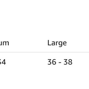 May include: Gildan size chart for US Open Bottom Sweatpants, showing waist measurements in inches for sizes small, medium, large, X-large, and XX-large.