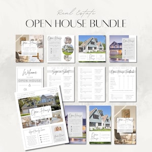 Open House Marketing Bundle for Realtors | 2026 Real Estate Flyer Template, Instagram Post, Stories & Reels | Canva Editable