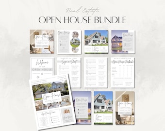 Open House Marketing Bundle for Realtors | 2026 Real Estate Flyer Template, Instagram Post, Stories & Reels | Canva Editable