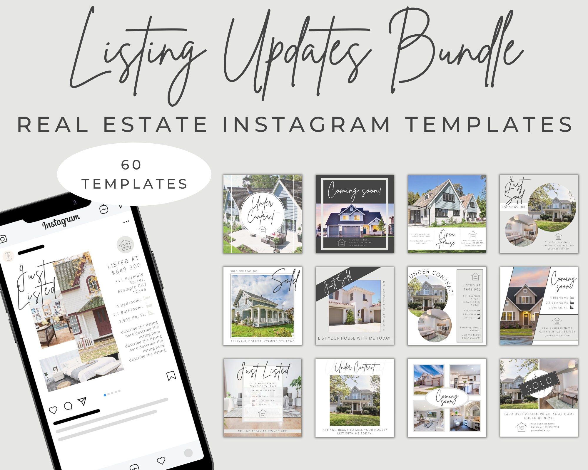 Real Estate Listing Updates / Social Media Instagram Posts / Etsy