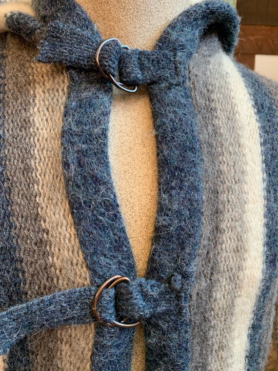 Small Vintage 1970’s Wool Sweater Jacket - image 5